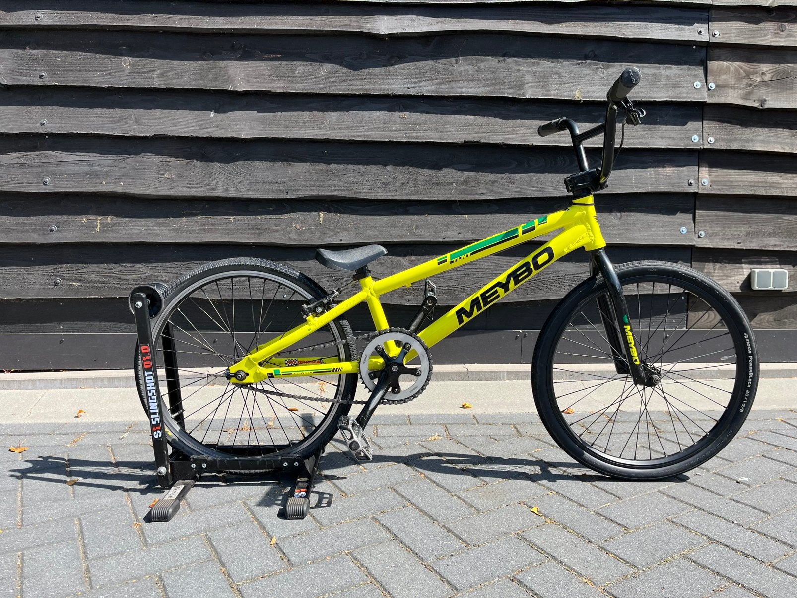 Meybo expert xl 20 inch bmx met standaard, Ophalen, Velgrem, Aluminium, 16 tot 20 inch