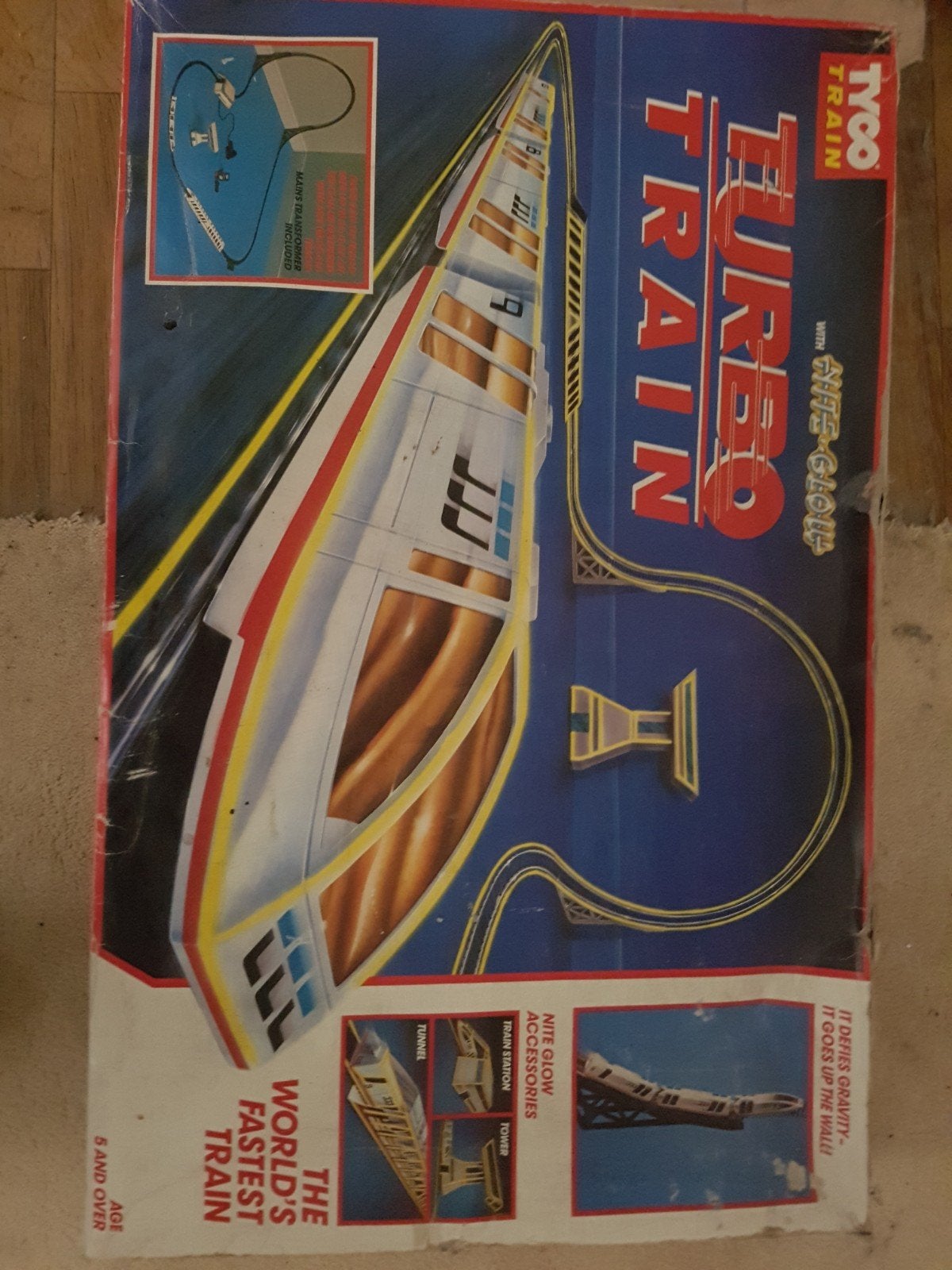 Tyco Turbo Train Treinset, Hobby en Vrije tijd, Overige merken, Gelijkstroom, Ophalen of Verzenden, Gebruikt