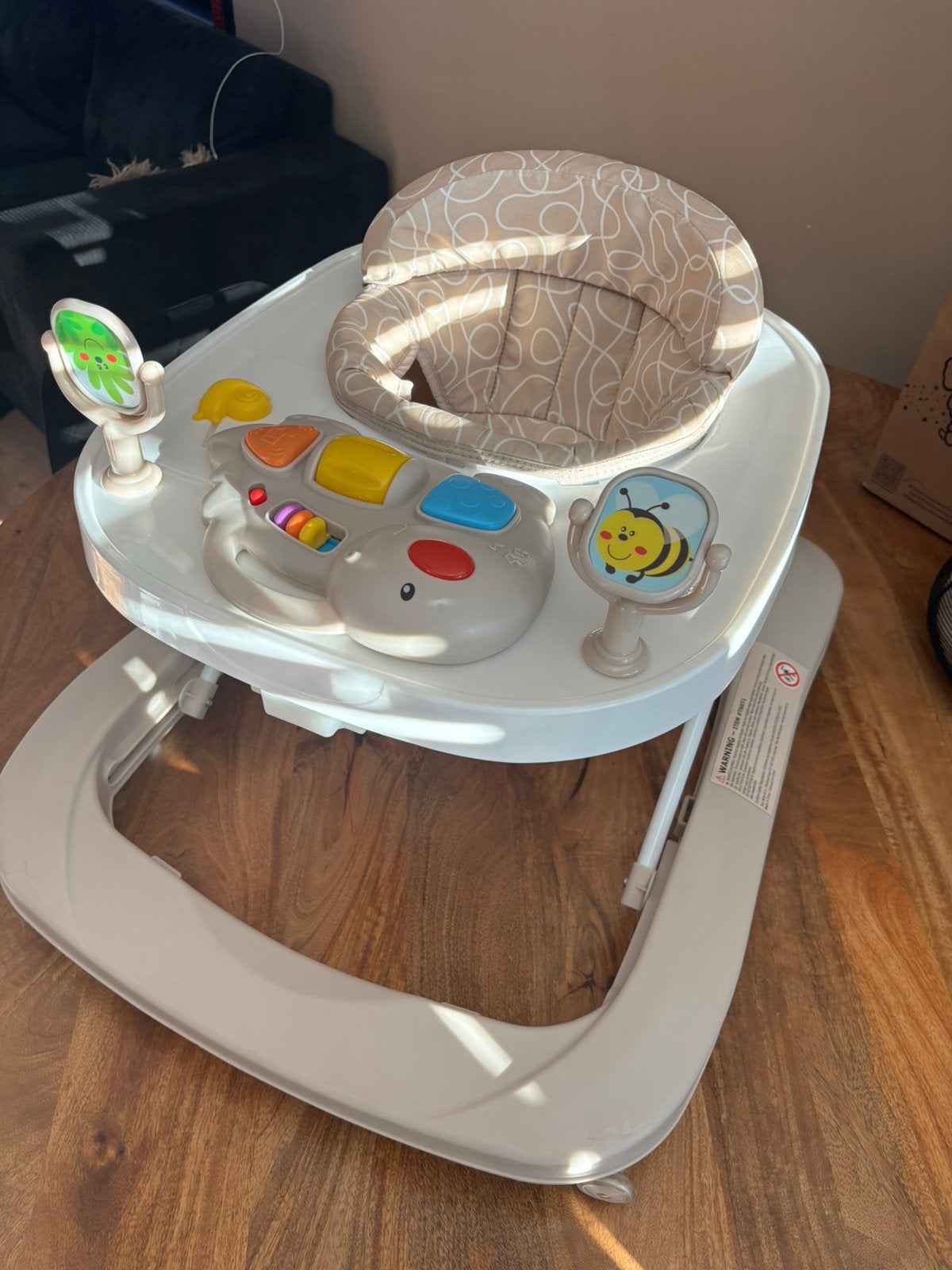 Loopstoel Don Light Sand/Brown - Prenatal, Kinderen en Baby's, Ophalen, Zo goed als nieuw