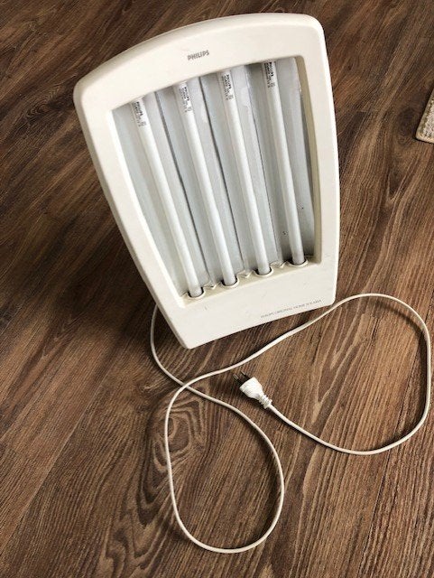 Philips gezichtsbruiner, Ophalen, Gebruikt, Zonnebank enkelzijdig, Minder dan 10 lampen