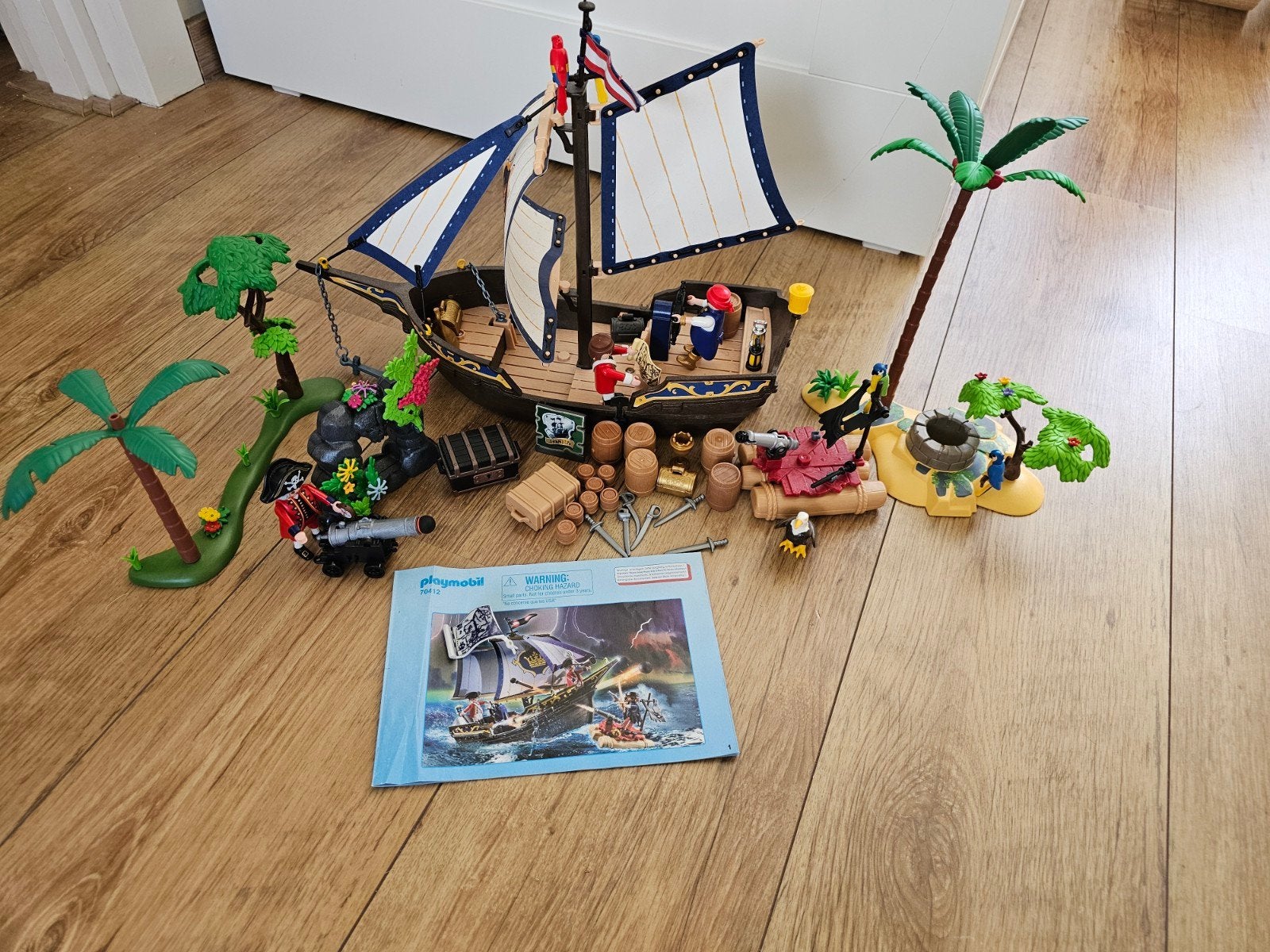 Playmobil Piraten zeilschip 70412, Ophalen, Zo goed als nieuw