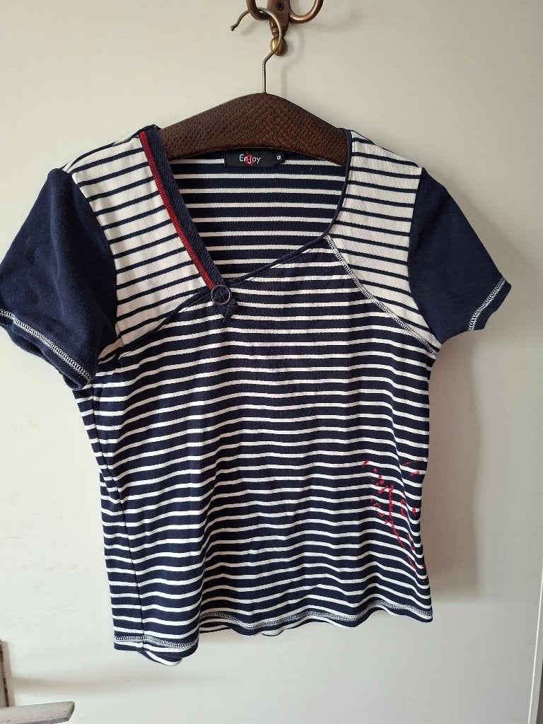 dames shirt Enjoy (XXL klopt niet), Kleding | Dames, Ophalen, Gedragen, Maat 38/40 (M), Korte mouw
