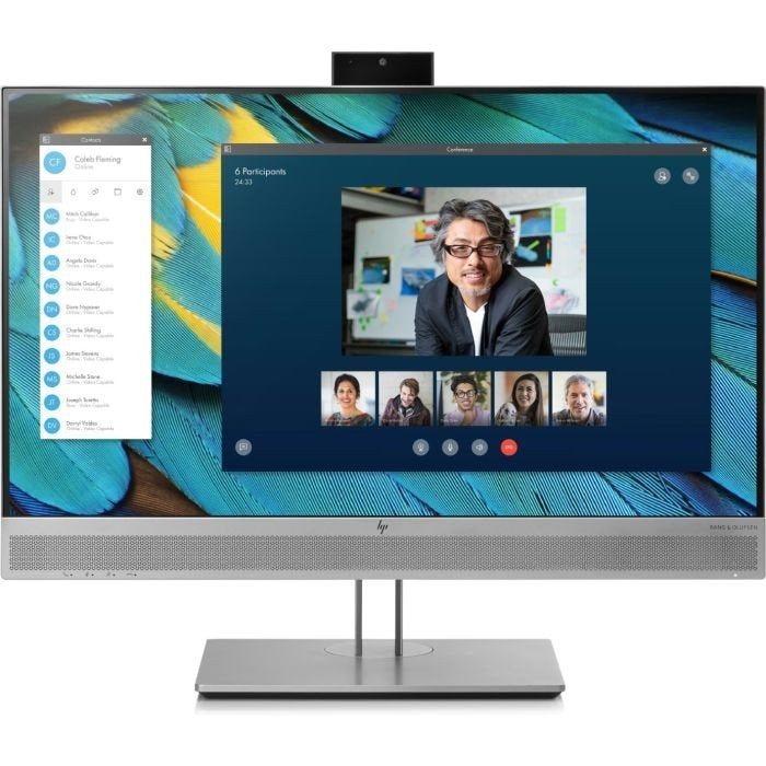 HP E243m 23.8 inch Full HD monitor met webcam, Computers en Software, Monitoren, Gebruikt, IPS, Full HD, Ophalen of Verzenden