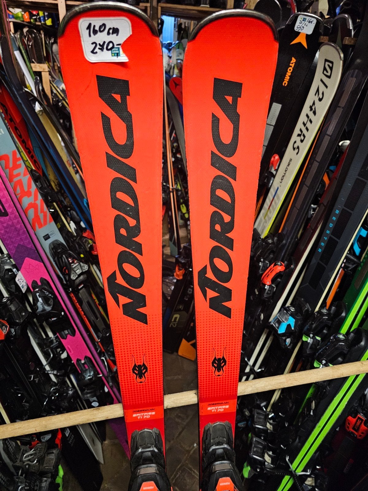 160cm NORDICA DOBERMANN SPITFIRE ti all round top ski 750€, 160 tot 180 cm, Ophalen of Verzenden, Zo goed als nieuw, Carve