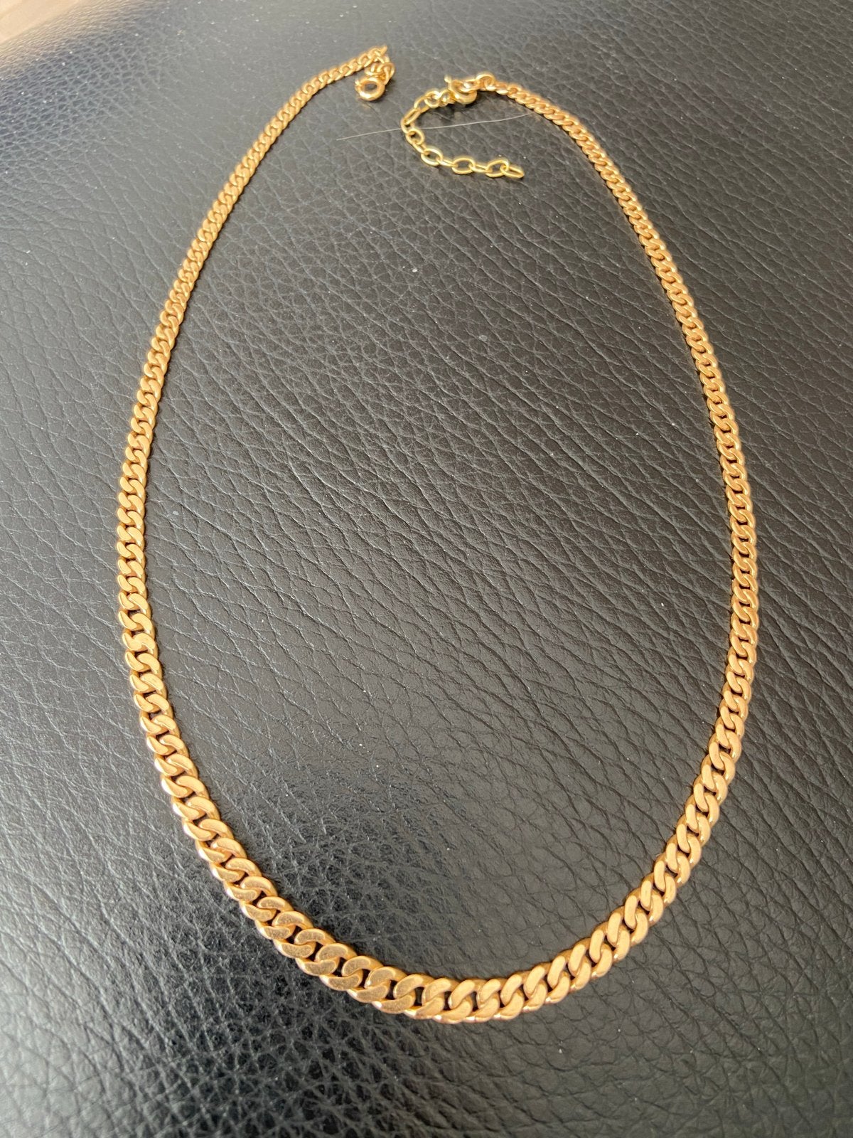 18K Gouden Ketting - Elegante Schakelketting, Ophalen of Verzenden, Gebruikt, Goud