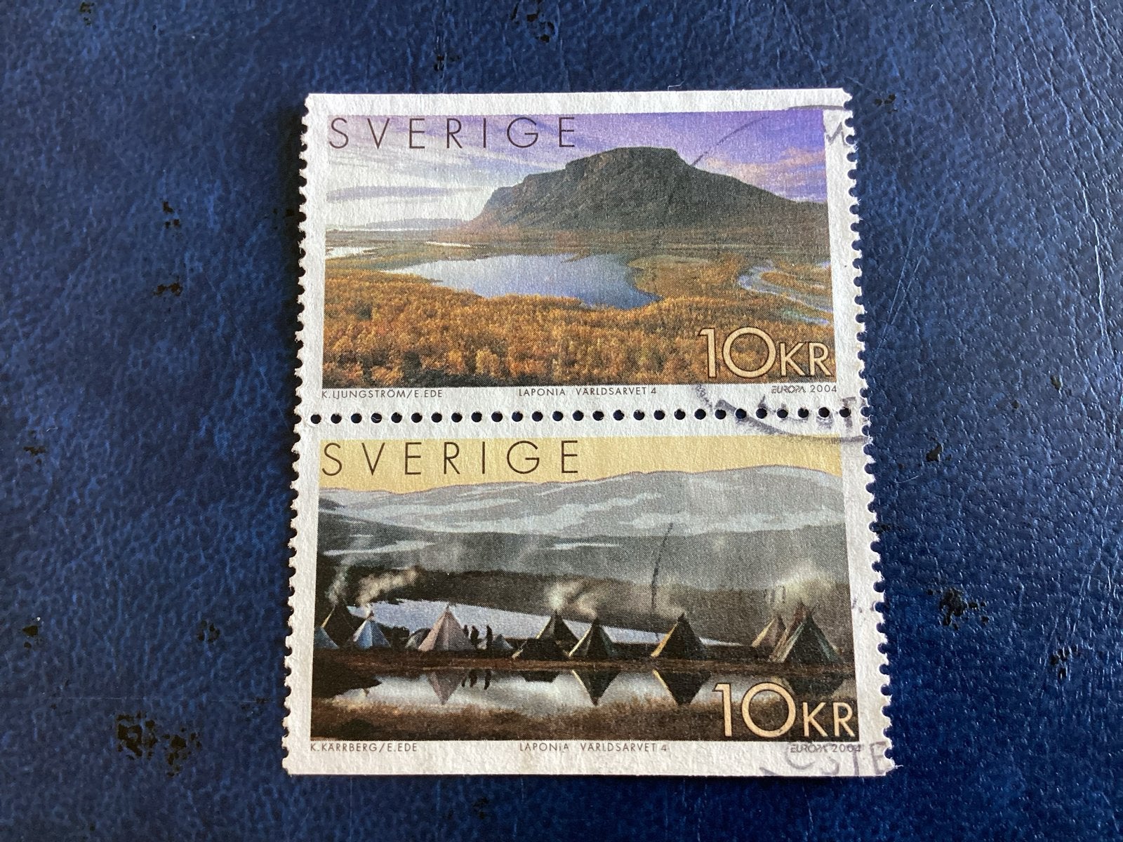 Zweden 2004- Mi.2392/93-10KR Laponia Werelderfgoed, Verzenden, Zweden, Gestempeld