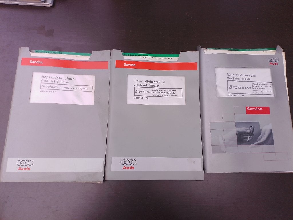 Audi A6 S6 C5 dealer werkplaatsboeken Carrosserie werk, Ophalen of Verzenden, Gelezen, Audi