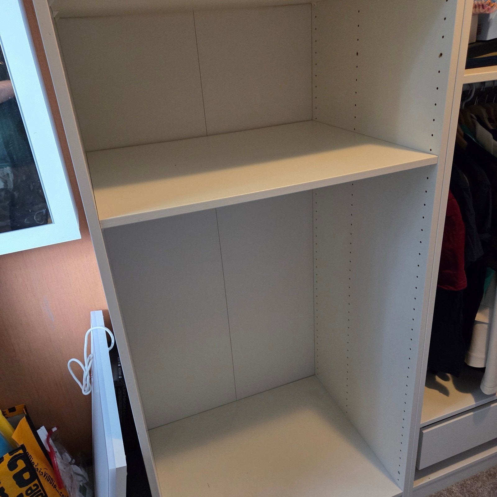PAX kledingkast met 8 planken, wit, 75x58x236 c, Huis en Inrichting, Ophalen, Met plank(en), 200 cm of meer, 50 tot 100 cm