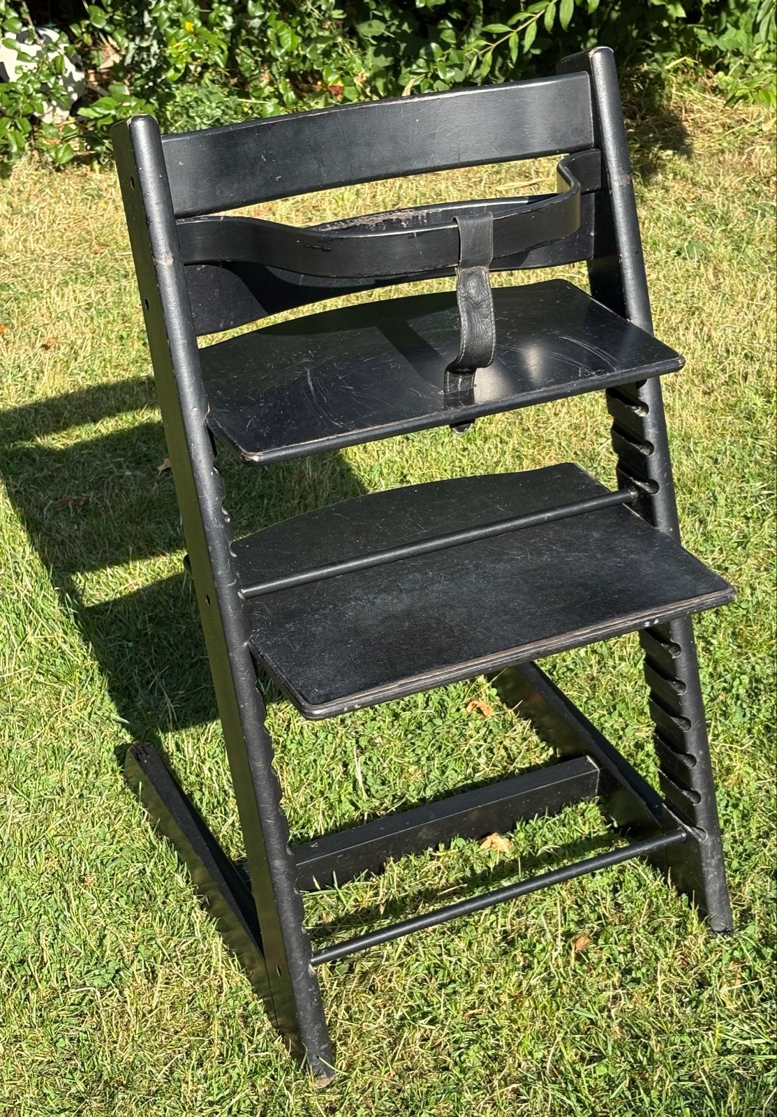 Stokke Tripp Trapp kinderstoel met baby set en kussens, Ophalen of Verzenden, Gebruikt, Meegroeistoel, Aanschuifbaar