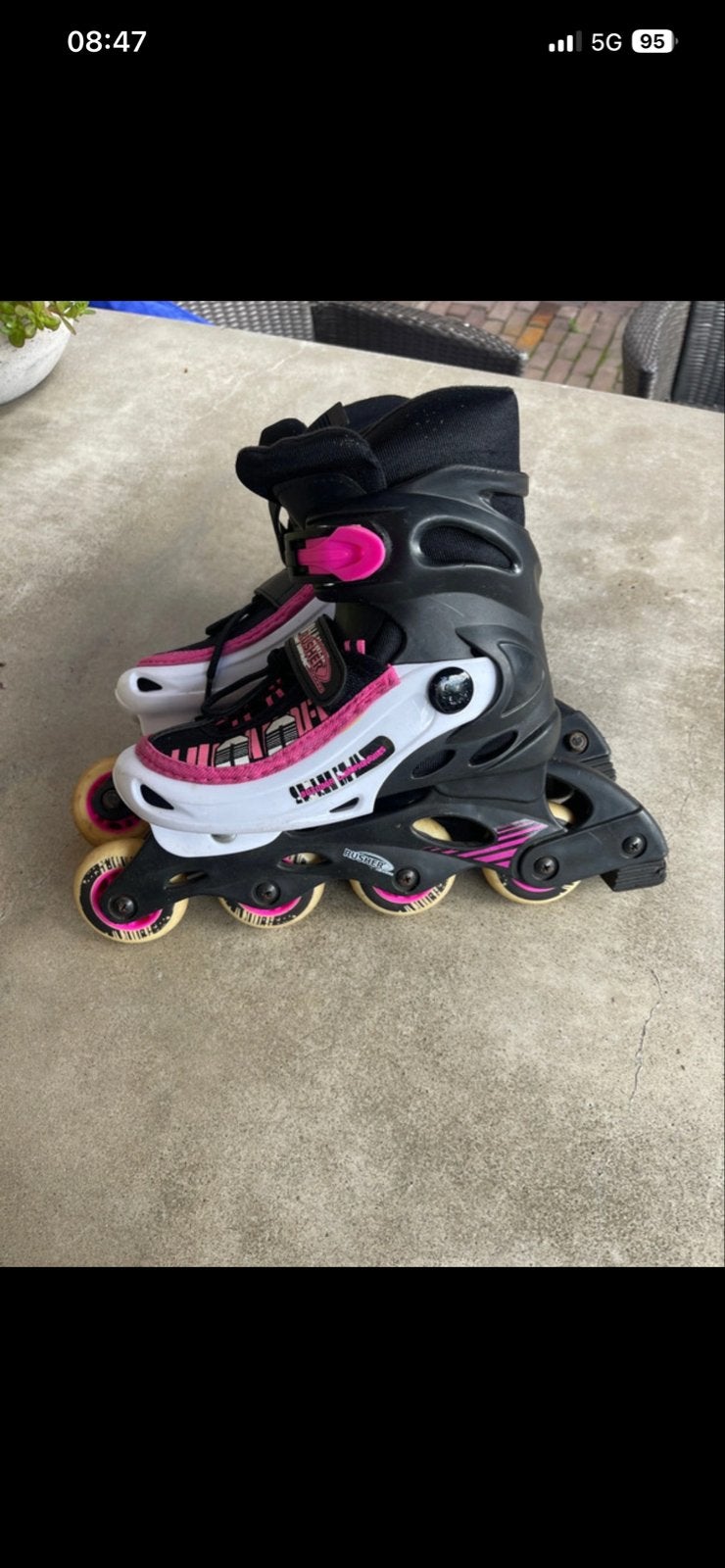 Rusher verstelbare skeelers, maat 35-38, Overige merken, Kinderen, Ophalen of Verzenden, Inline skates 4 wielen