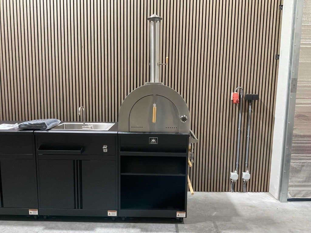SolCocina 4 Delige Buitenkeuken met bbq en pizza oven‼️, Ophalen, Nieuw, Gas, Vrijstaand