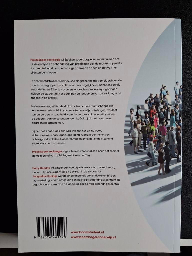 Praktijkboek Sociologie - 15e druk (ongebruikte websitecode), Boeken, Studieboeken en Cursussen, Zo goed als nieuw, Gamma, Harry Hendrix en Jacqueline Konings