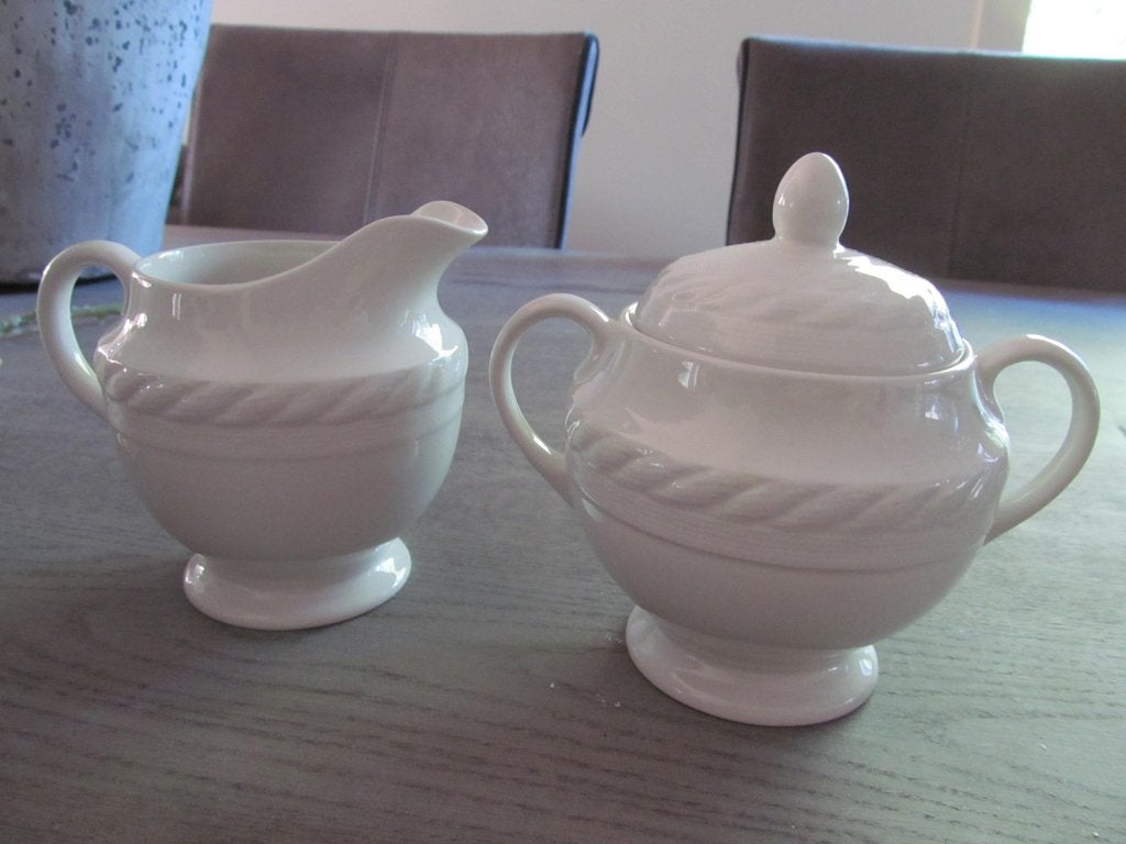 Wedgwood Ralph Lauren Clearwater Roomstel, Keramiek, Overige typen, Ophalen of Verzenden, Zo goed als nieuw