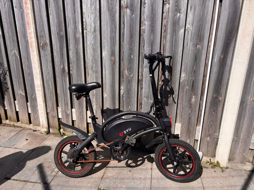Dyu elektrische vouwfiets, Overige merken, Gebruikt, 14 tot 16 inch, Ophalen of Verzenden