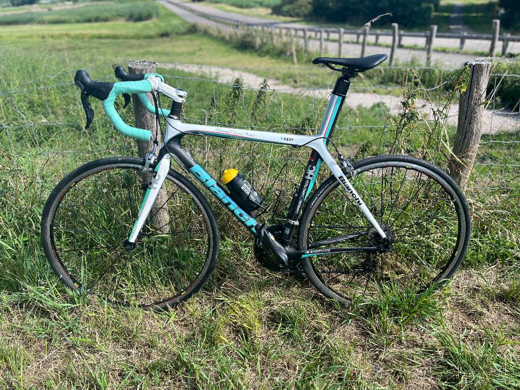 Bianchi 928 Superleggera 57cm - op te halen in Rotterdam, Fietsen en Brommers, Fietsen | Racefietsen, Gebruikt, Velgrem, Aluminium