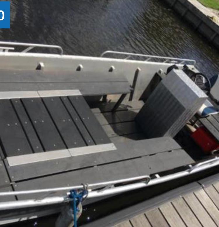 Aluminium Jon 518 + Honda 60pk + trailer. Complete set, Watersport en Boten, Vis- en Consoleboten, Ophalen, Gebruikt, Aluminium