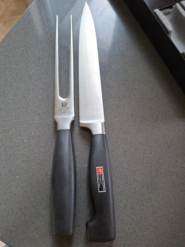 Trancheerset zwilling, Huis en Inrichting, Keuken | Bestek, Ophalen, Nieuw, Rvs of Chroom, Los bestek
