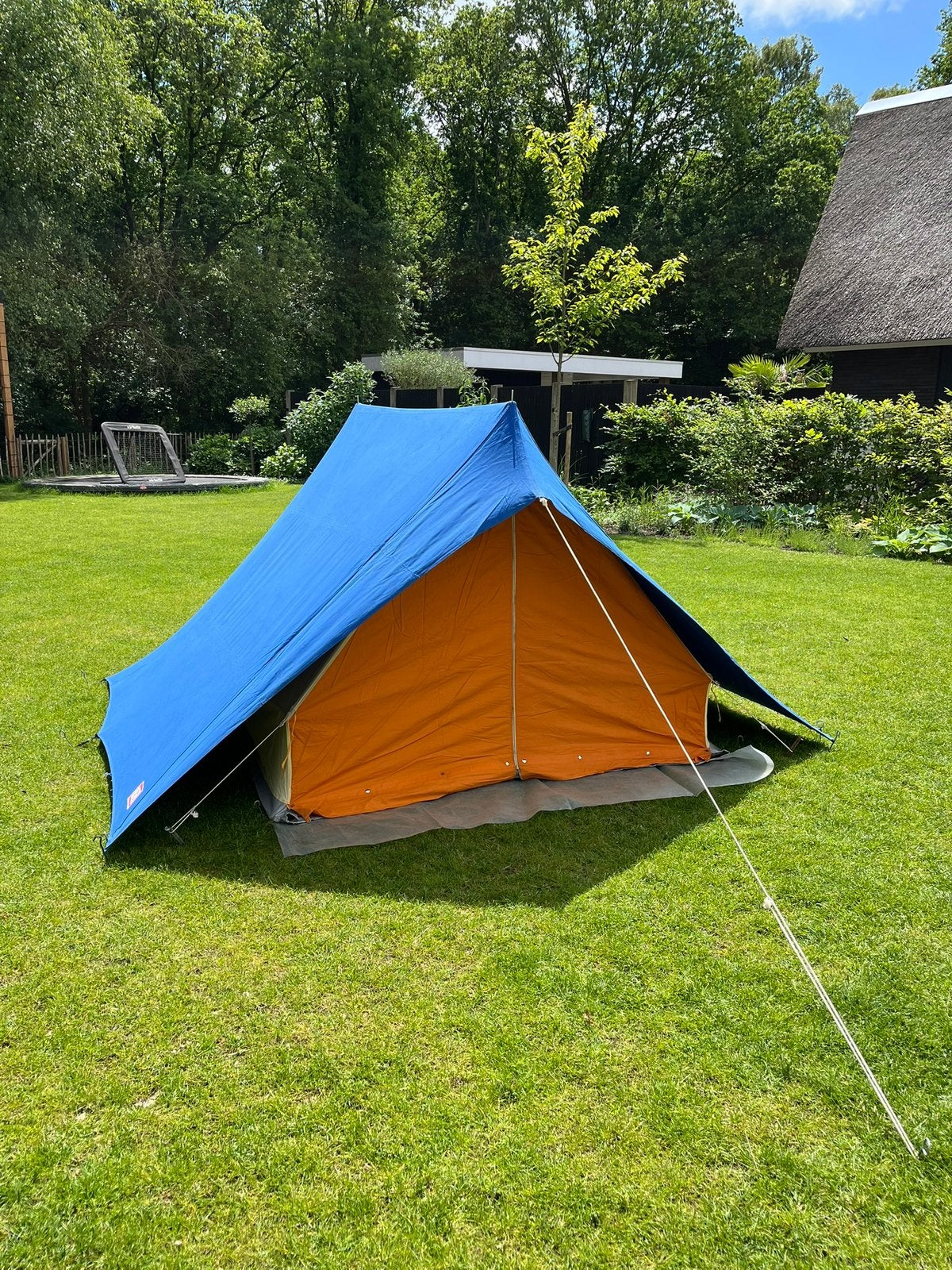 Mooie vintage / retro kantoenen Arend tent van V&D, Caravans en Kamperen, Ophalen of Verzenden, Gebruikt