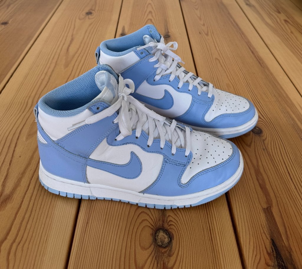 Nike Dunk High Sneakers - Aluminium - Blauw Wit - maat 39, Kleding | Dames, Blauw, Nike, Ophalen of Verzenden, Sneakers of Gympen