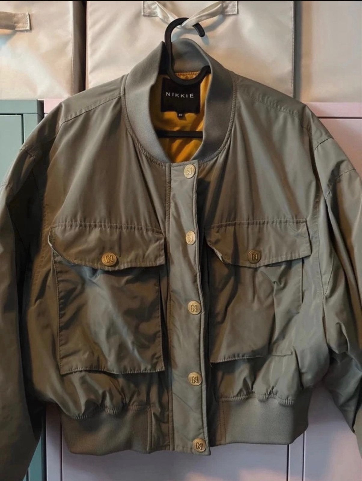 Nikkie Oversized Bomberjack - Maat 40, Verzenden, Gedragen, Maat 38/40 (M), Groen