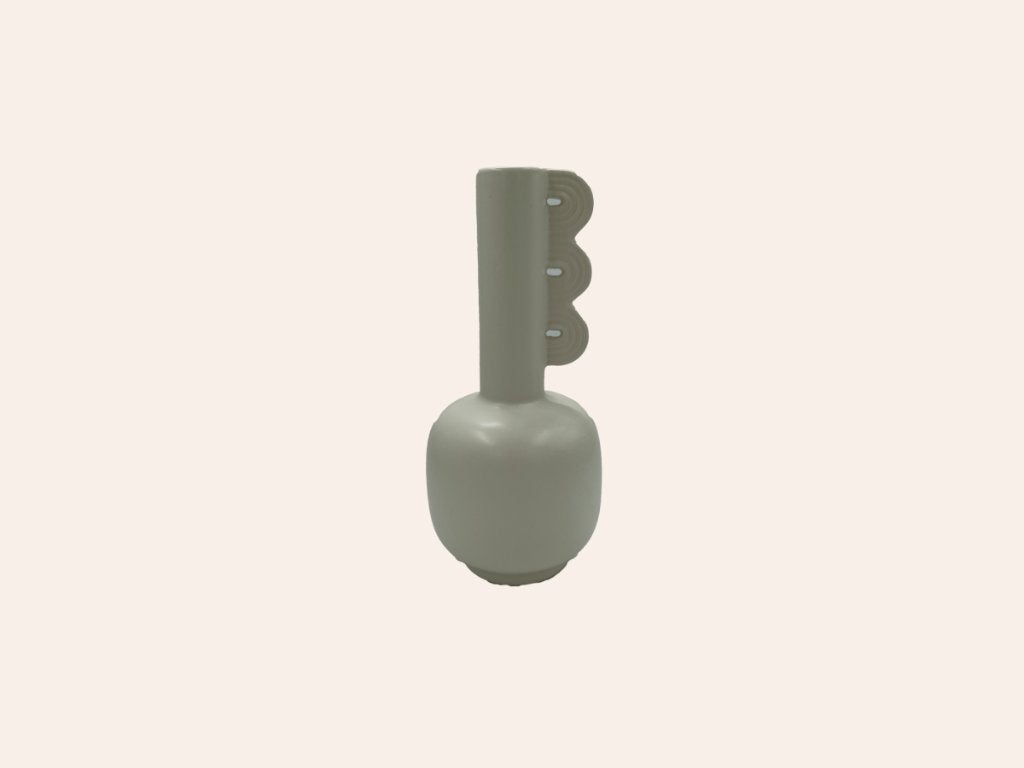 Ferm Living Muses Clio - beige vaas | Trine Andersen, Huis en Inrichting, Ophalen, Overige materialen, Zo goed als nieuw, 30 cm