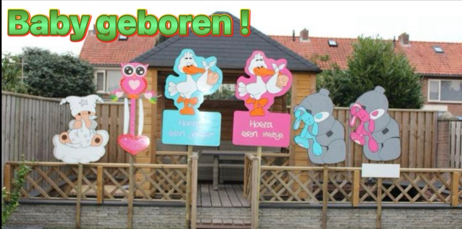 Geboorteborden te huur - diverse leuke ontwerpen, Kinderen en Baby's, Ophalen, Gebruikt, Geboortebord