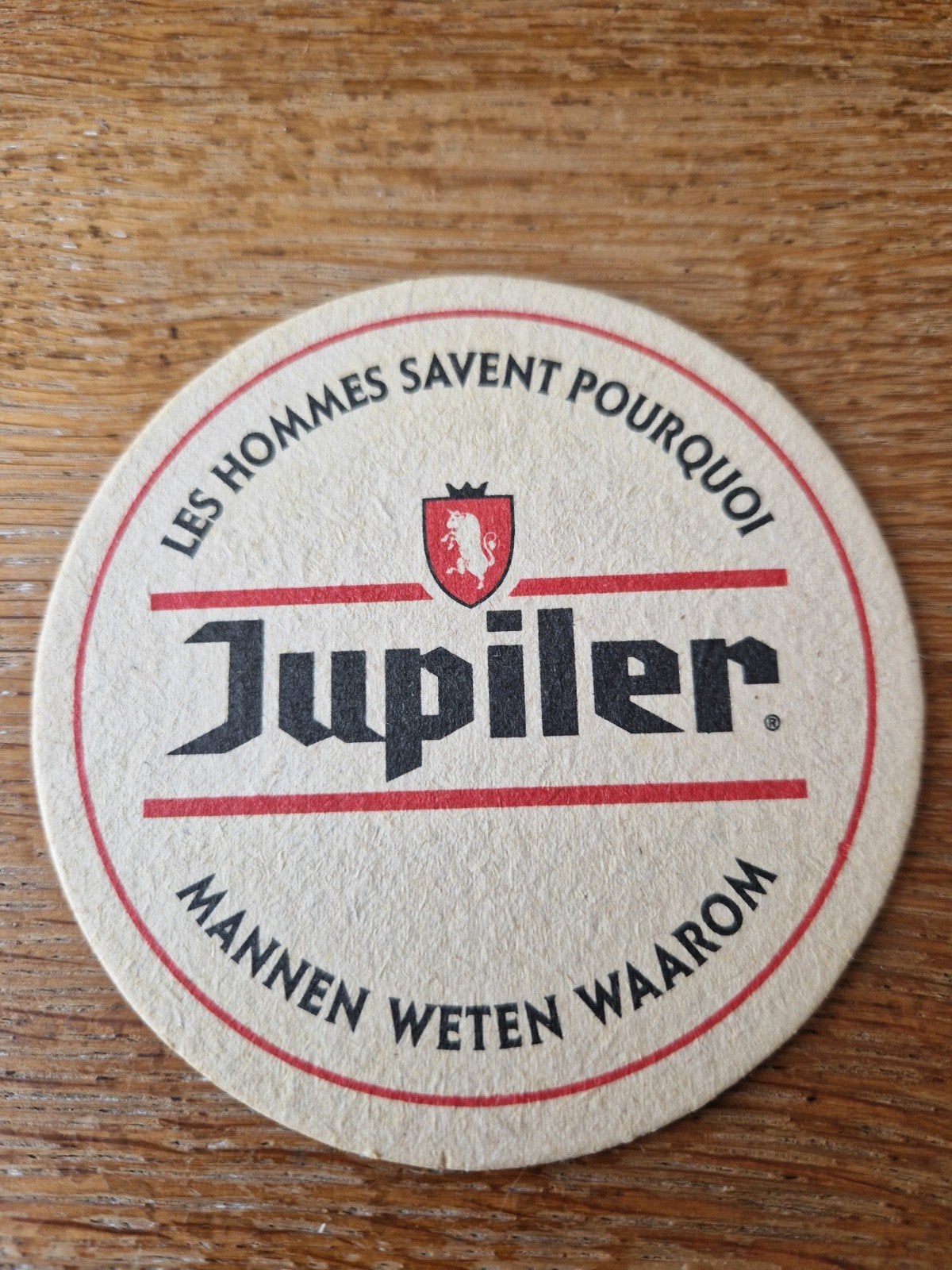 Vintage Jupiler bierviltje - Mannen weten waarom, Verzamelen, Ophalen of Verzenden