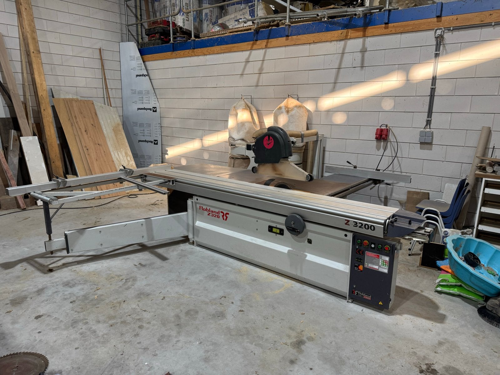 Robland Z 3200 Formaatzaag met afzuiging, Ophalen
