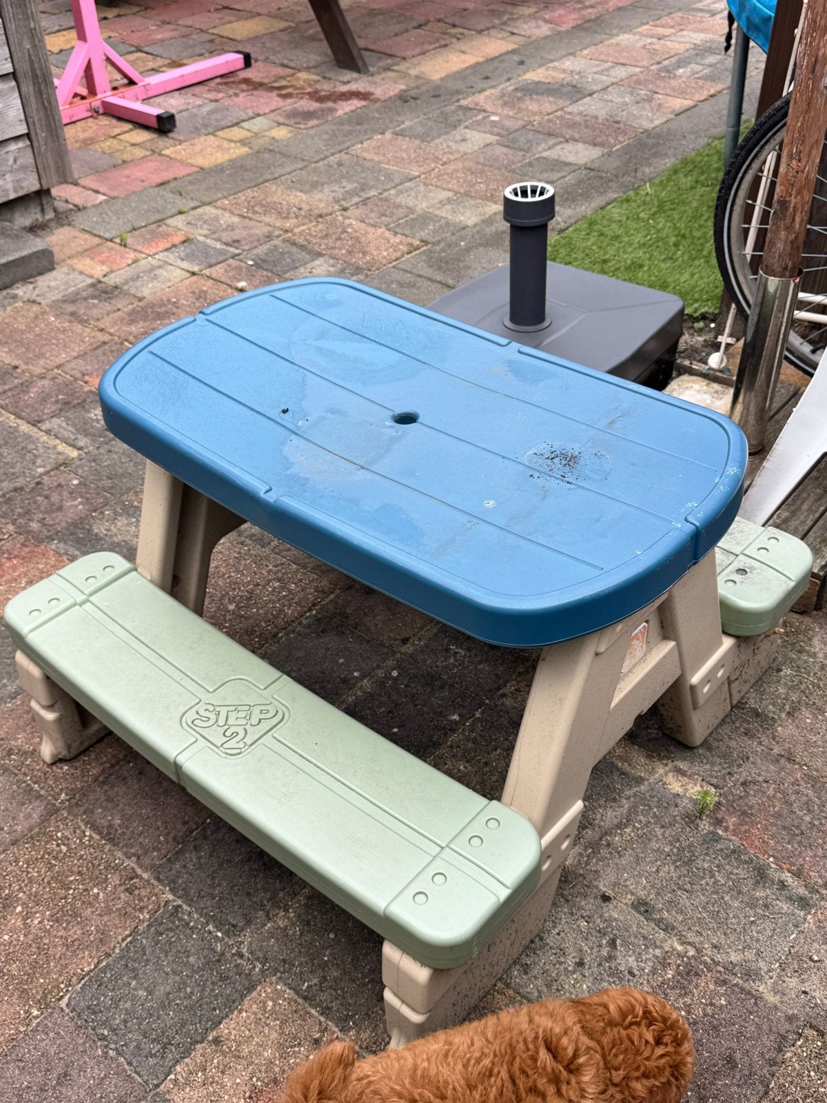 Little Tikes Kinderpicknicktafel voor in de tuin, Overige materialen, Gebruikt, Rechthoekig, Ophalen