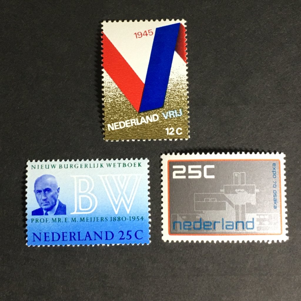 i61-963pf Nederland 1970 - NVPH 963, 964 en 970 - postfris, Ophalen of Verzenden, Na 1940, Postfris