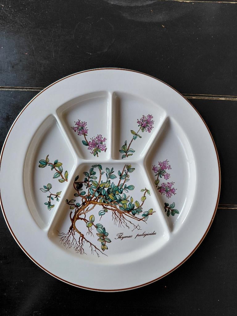 Fondueborden Villeroy&Boch, botanica, Ophalen of Verzenden, Zo goed als nieuw, Bord(en), Overige stijlen
