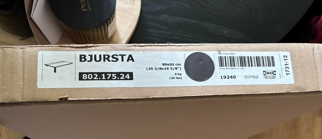 Bjursta inklapbare tafel Ikea, Ophalen of Verzenden, Nieuw