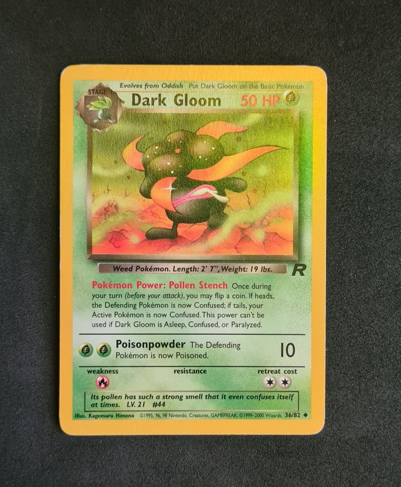 Dark Gloom 36/82 Pokémon kaart, Ophalen, Zo goed als nieuw, Losse kaart