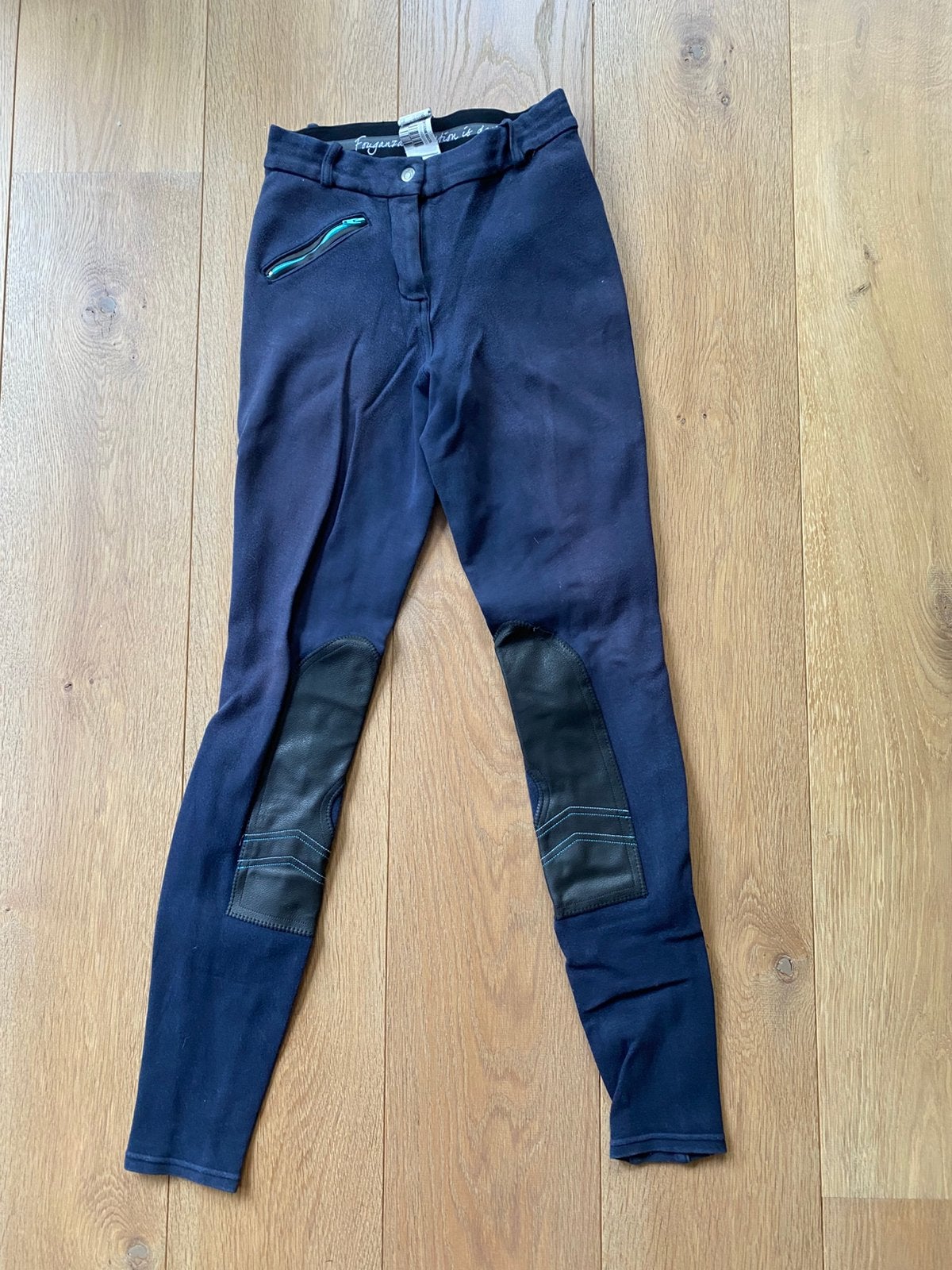 Paardrijbroek dames maat 2XS Fouganza Decathlon, Ophalen, Blauw, Gebruikt, Fouganza