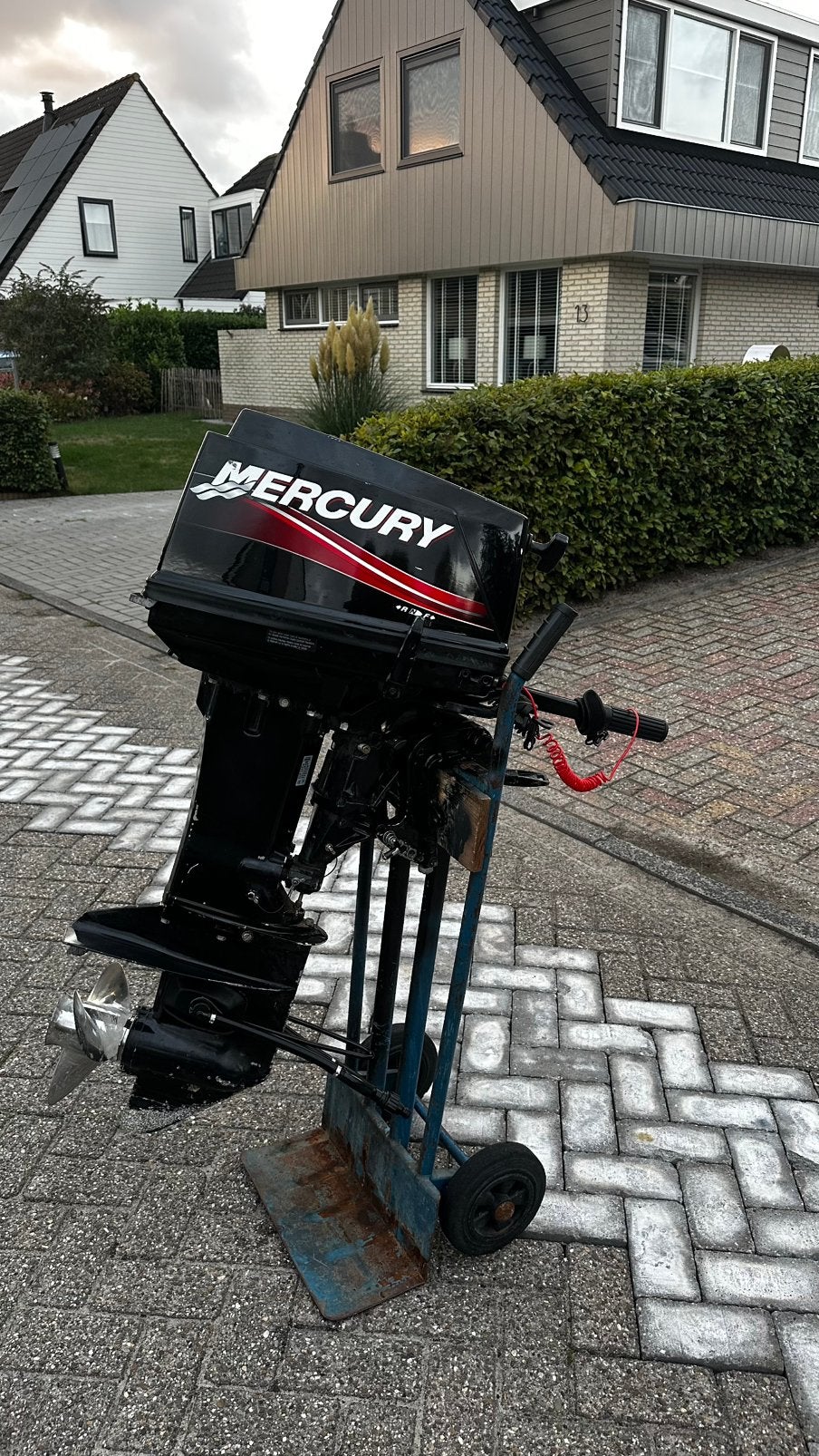 Mercury 30PK 2005 Kortstaart ( RVS Solas 13P ), Watersport en Boten, Ophalen, Zo goed als nieuw, Benzine, 30 pk of meer