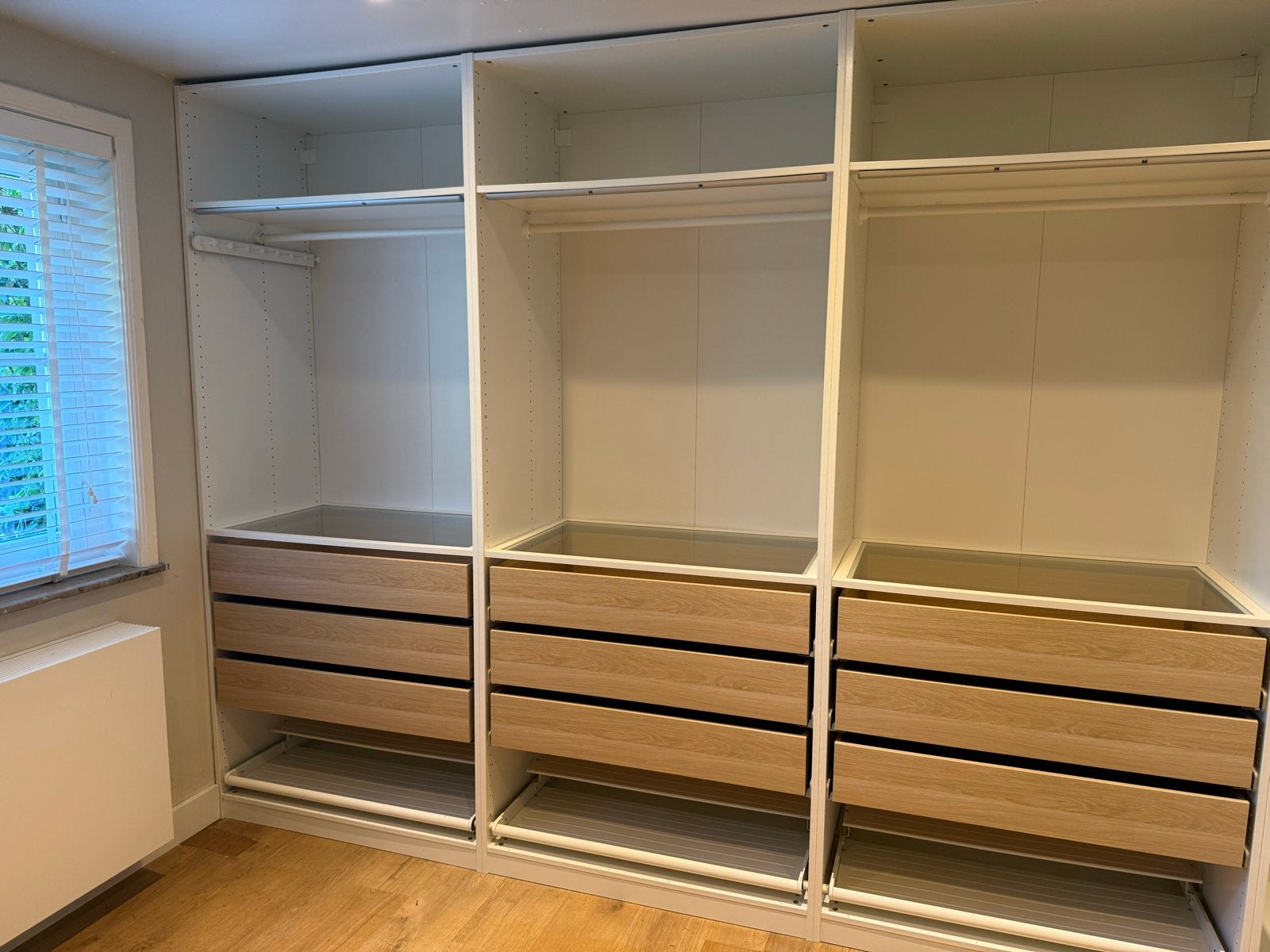 IKEA PAX Kledingkast met lades, planken en hangruimte, 200 cm of meer, Ophalen of Verzenden, Zo goed als nieuw, Met lade(s)
