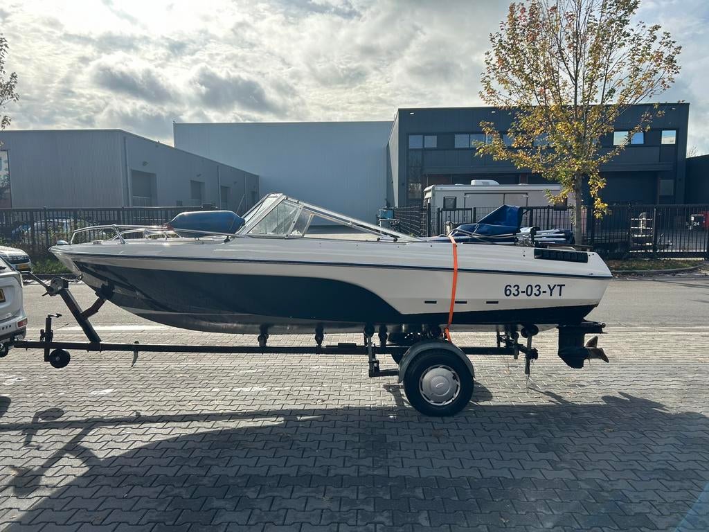 Opknapper speedboot hammond oldtimer met trailer bieden, Ophalen, Gebruikt, Binnenboordmotor, 120 tot 200 pk