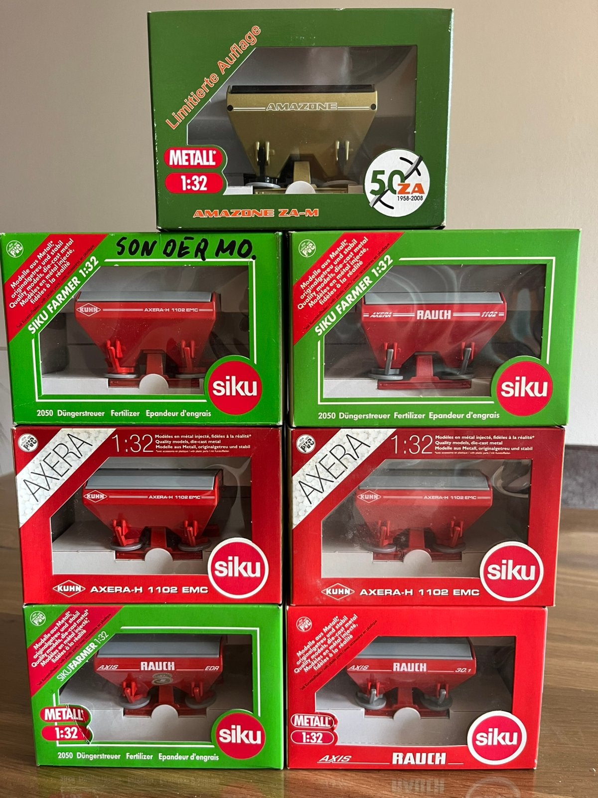 Kunstmest strooiers Kuhn Rauch Amazone Siku 2050 specials, Ophalen of Verzenden, Nieuw, Tractor of Landbouw, SIKU