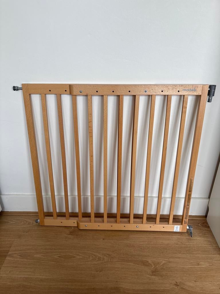 Houten Veiligheidshekje Munchkin - Zo goed als nieuw, Ophalen, Zo goed als nieuw, Klemhekje, Hout