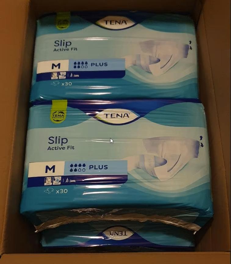 Doos Tena Slip Active Fit Plus Medium (4pakken), Diversen, Verpleegmiddelen, Nieuw, Ophalen of Verzenden