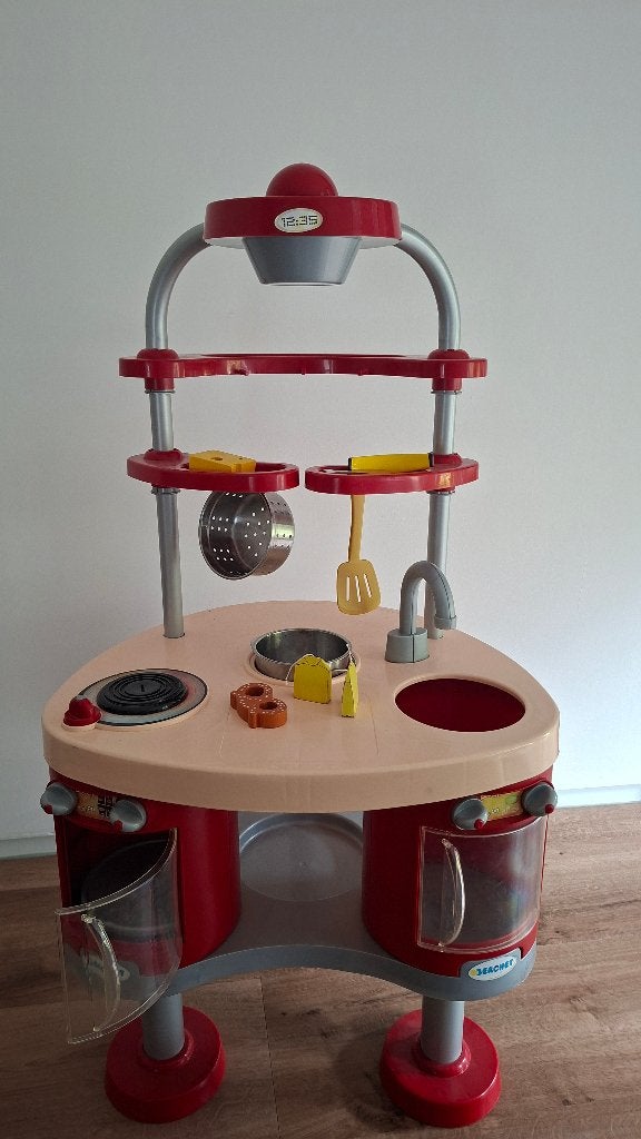 Speelkeukentje met div. accessoires, Kinderen en Baby's, Speelgoed | Speelkeukens, Ophalen, Gebruikt, Kunststof, Speelkeuken