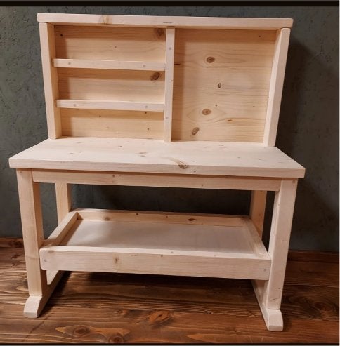 werkbankje, steigerhout, showroom model, Ophalen of Verzenden, Zo goed als nieuw