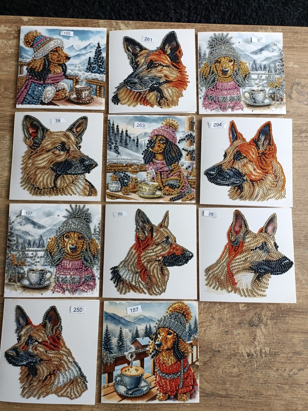 mooie daimond painting kaarten honden, Ophalen of Verzenden, Nieuw, Overige thema's
