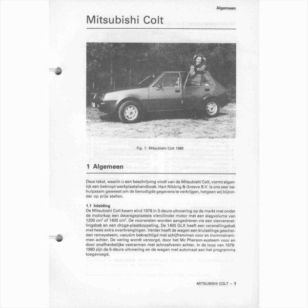 Mitsubishi Colt Vraagbaak losbladig 1980 #2 Nederlands, Boeken, Auto's | Boeken, Ophalen of Verzenden, Gelezen, Mitsubishi