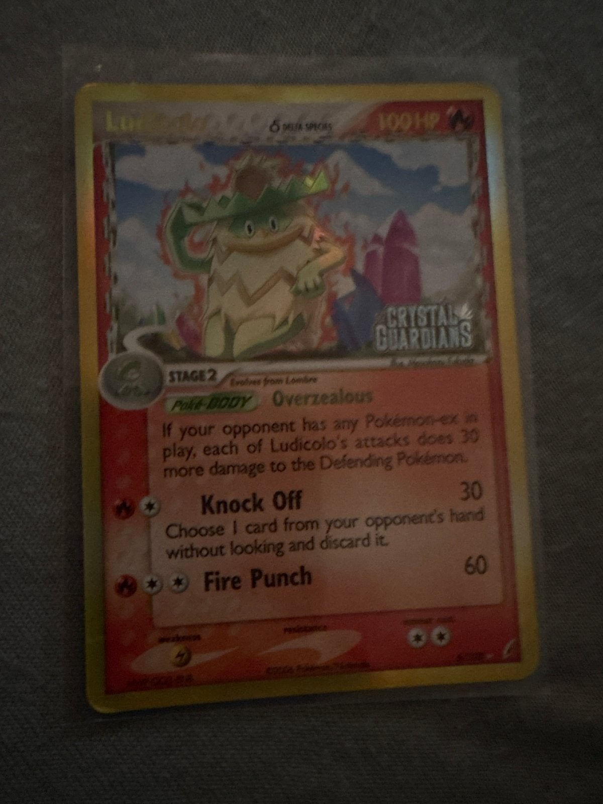 Ludicolo Pokémon Kaart Crystal Guardians 2006, Ophalen of Verzenden, Gebruikt, Losse kaart
