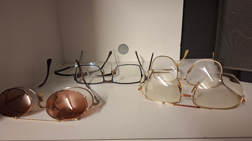 Vintage heren brillen, Overige merken, Gebruikt, Zwart, Ophalen of Verzenden