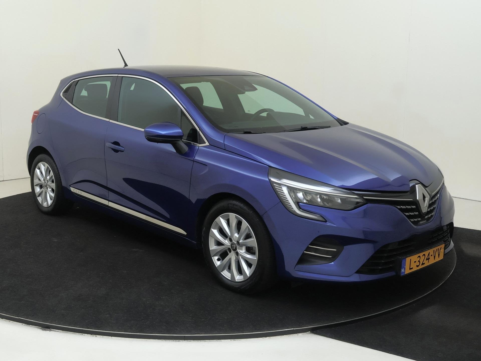 Renault Clio 1.0 TCe Intens | Airco | Navigatie | Parkeersen, Auto's, Voorwielaandrijving, Gebruikt, Lane Keeping Assist, Blauw
