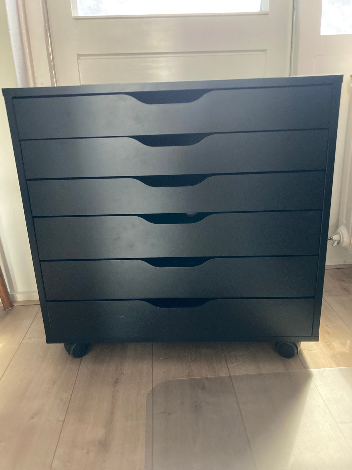 Ikea Alex ladenkast zwart extra groot, Ophalen, 5 laden of meer, Zo goed als nieuw, Minder dan 100 cm