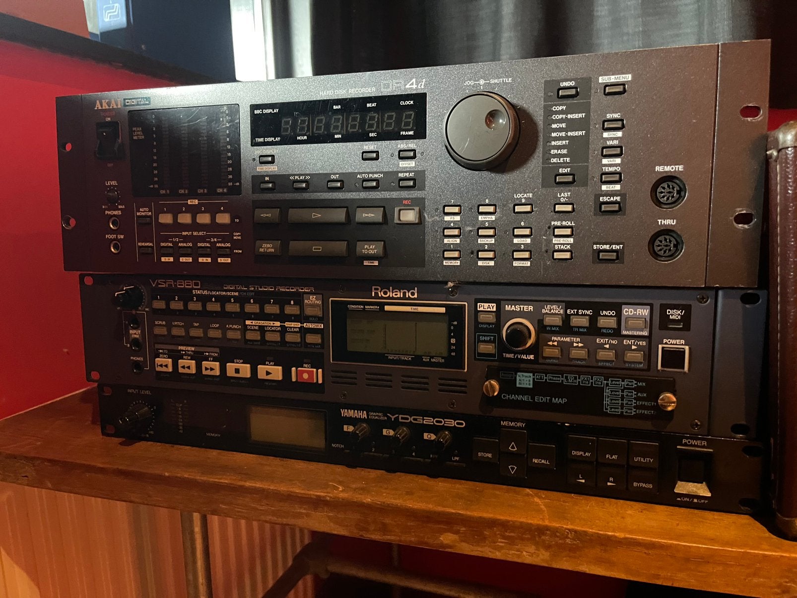 Roland,AKAI 19 inch digitale studiorecorders, Ophalen of Verzenden, Gebruikt, Audio