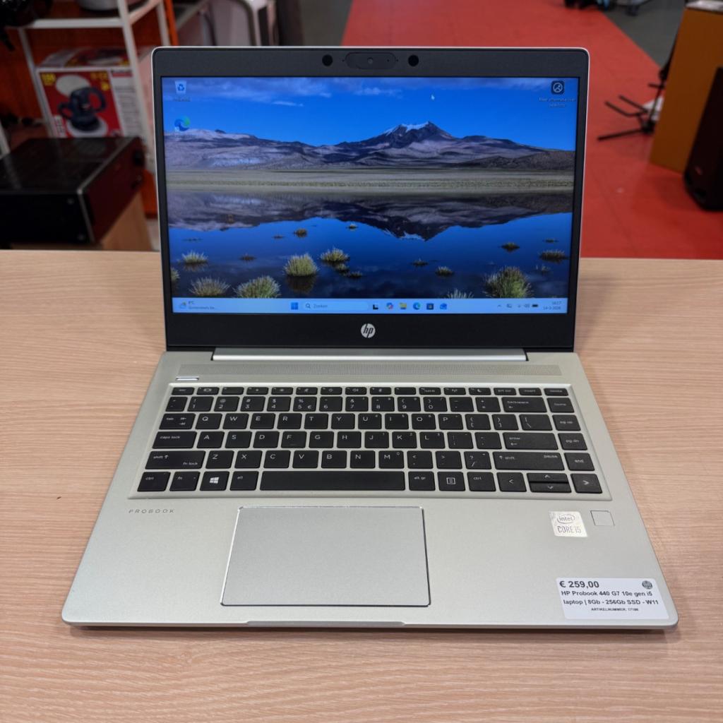HP Probook 440 G7 10e gen i5 laptop | 8Gb - 256Gb SSD - W11, HP, Zo goed als nieuw, Support@hp.com, 1501 Page Mill Road
Palo Alto, CA 94304
USA